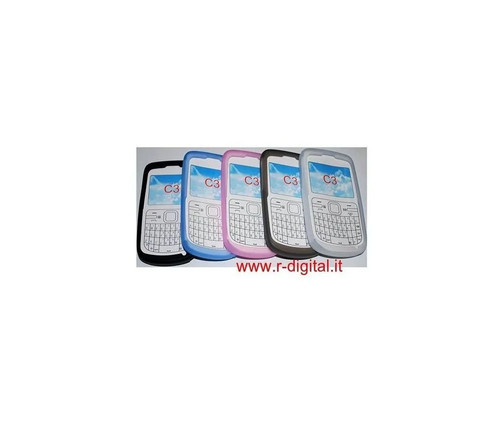Nokia custodia silicone per - c3,